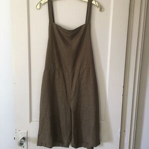 EILEEN FISHER LINEN OVERALL SHORTS